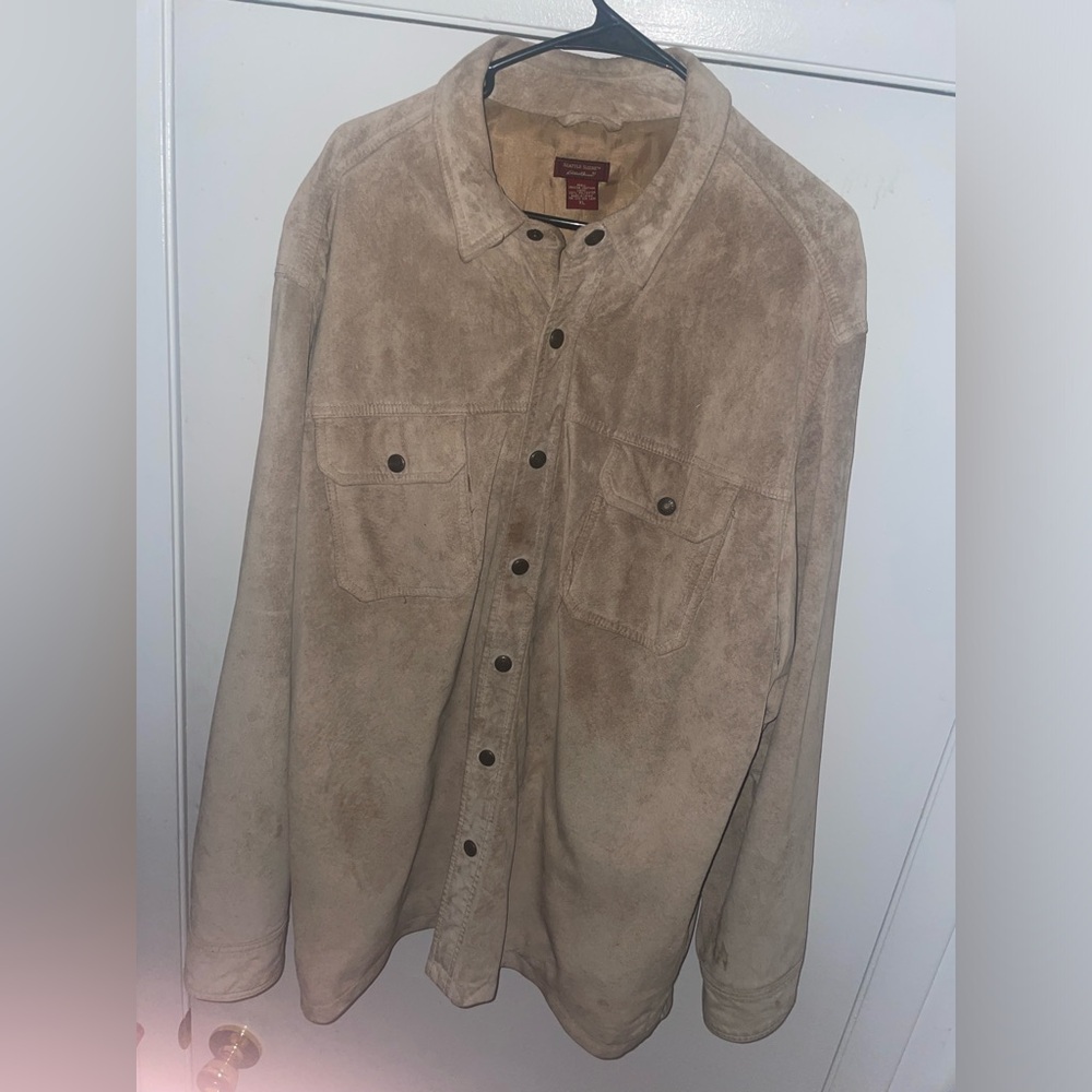 Vintage 80s Eddie Bauer/Seattle Suede 100% Leather Men’s Jacket XL